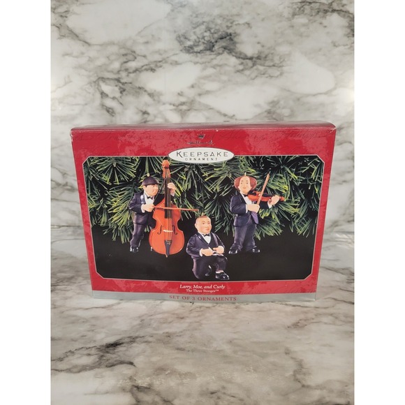 Hallmark Other - Hallmark The Three Stooges Keepsake Ornament 1998 Vintage Larry Moe Curly